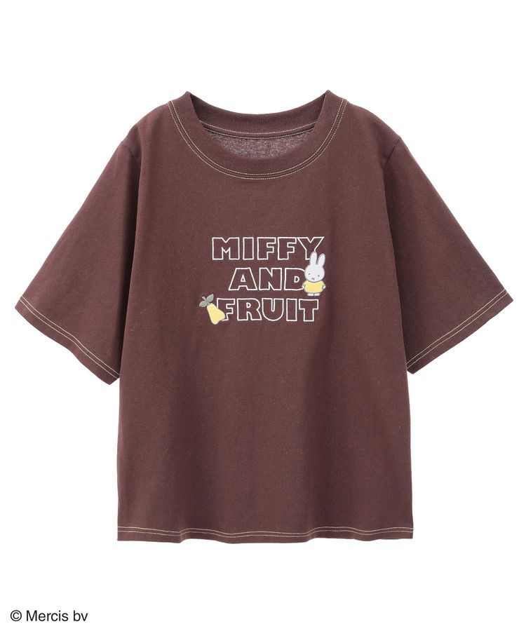 GLIMSPANKY☆2021年もこもこロゴTシャツ復刻版☆ブラウン×赤ロゴ GLIM