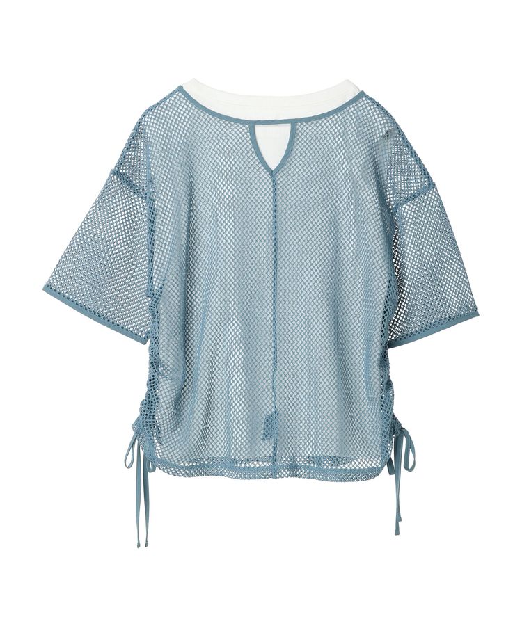 Number （N） ine 02SSオパール加工メッシュ ノースリーブ