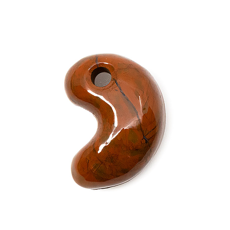 一点もの】勾玉 佐渡赤玉石 18mm【鑑別書付き】｜天然石