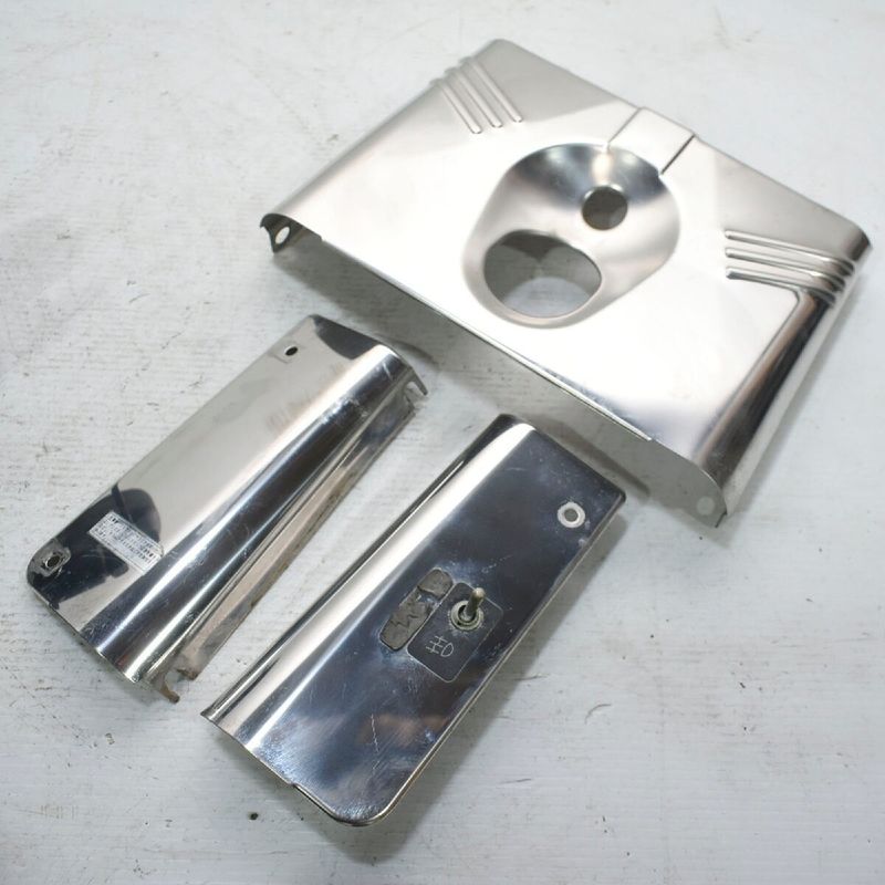 ハーレーFLSTCヘッドライトナセルキット中古クローム