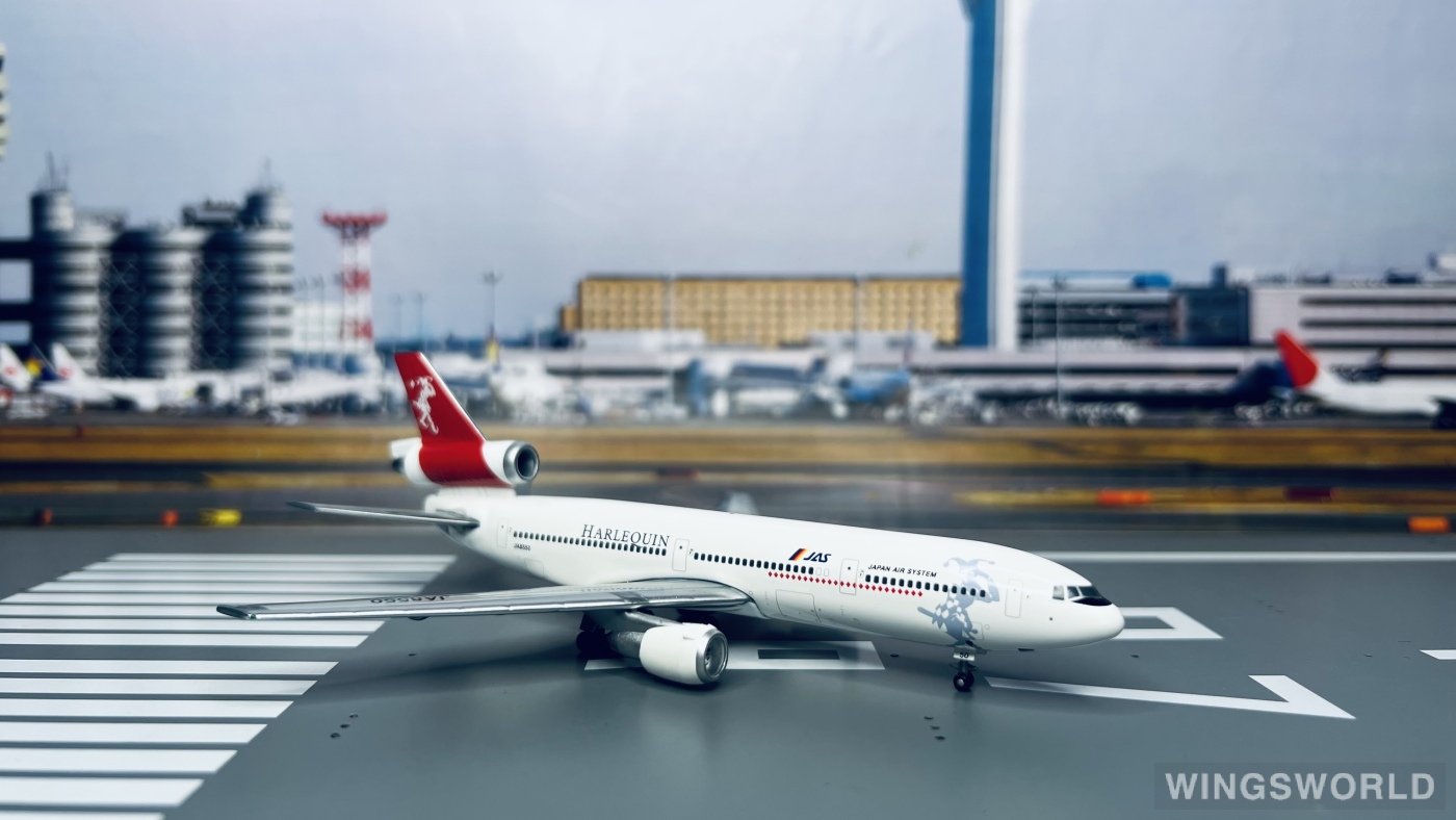 HarlequinAir/日本エアシステム ハイブリッド塗装DC10/1:400 McDonnell