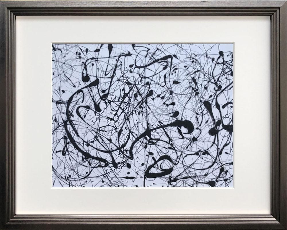 絵画 ジャクソン・ポロック Number 14: Gray 抽象画 額付き アート 壁