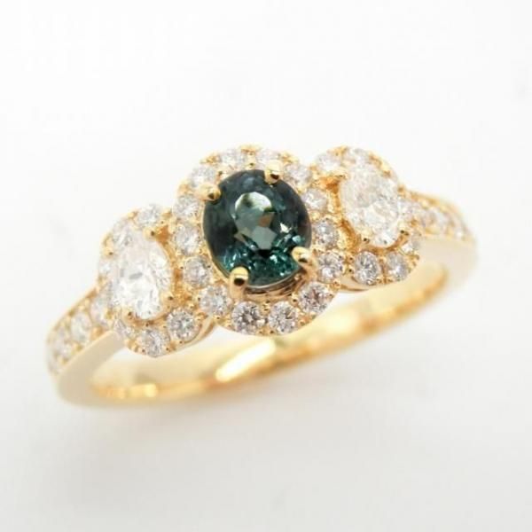 ブラジル産アレキサンドライト ダイヤモンドリング AX 0.48ct D 0.54ct