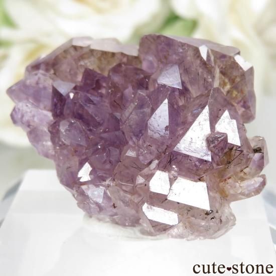 インド カルール産 ライトカラーアメジストの原石 No.1 - cute stone -