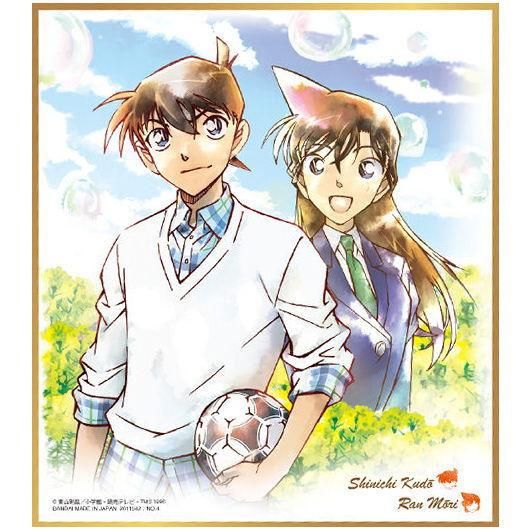 名探偵コナン色紙ART7 [4.工藤新一＆毛利蘭 (ノーマル)] バンダイ 食