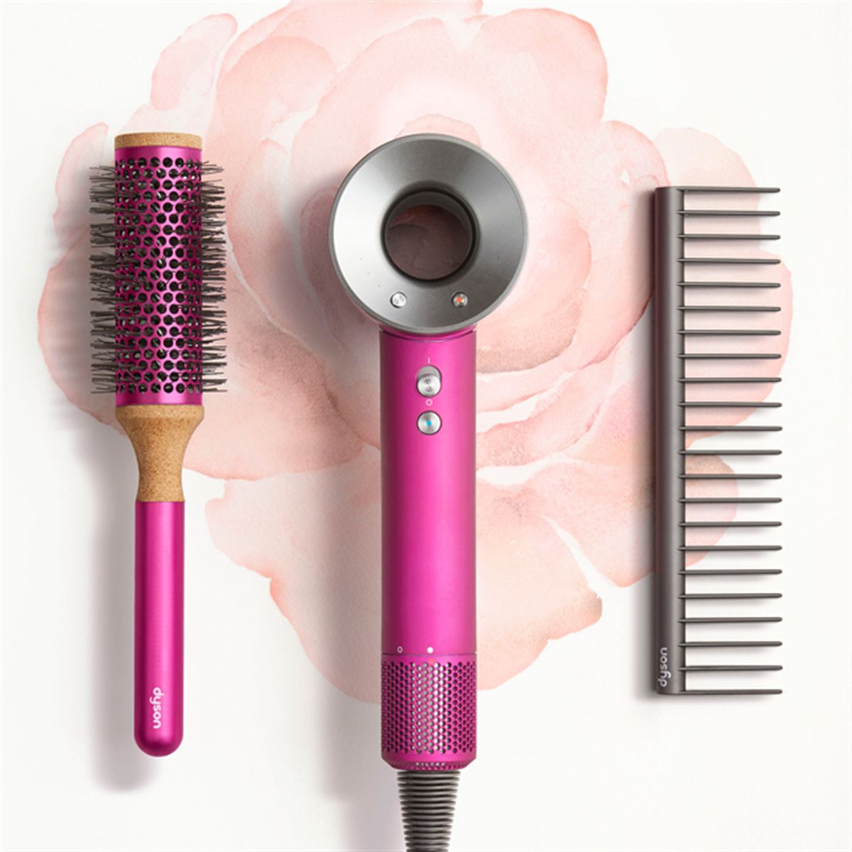 Dysonダイソン ヘアドライヤー HD08 ピンク スタンド付き（ジャンク品