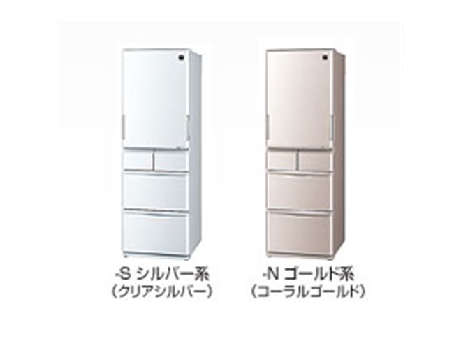 2014年製 シャープ SJ-PW42A-W 424L冷蔵庫 日本製 両開き 2014年製