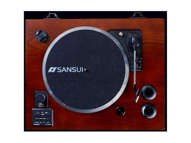 SANSUI、スマホの音楽も再生できるBluetooth搭載レコードプレーヤー