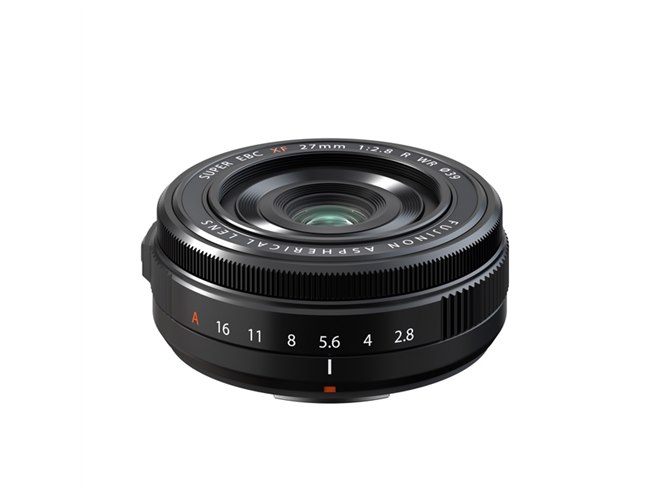 富士フイルム、長さ23mmのコンパクトな標準単焦点レンズ「XF27mmF2.8 R