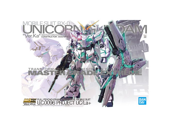 バンダイ、ガンプラ新ブランド「MGEX 1/100 ユニコーンガンダム Ver.Ka