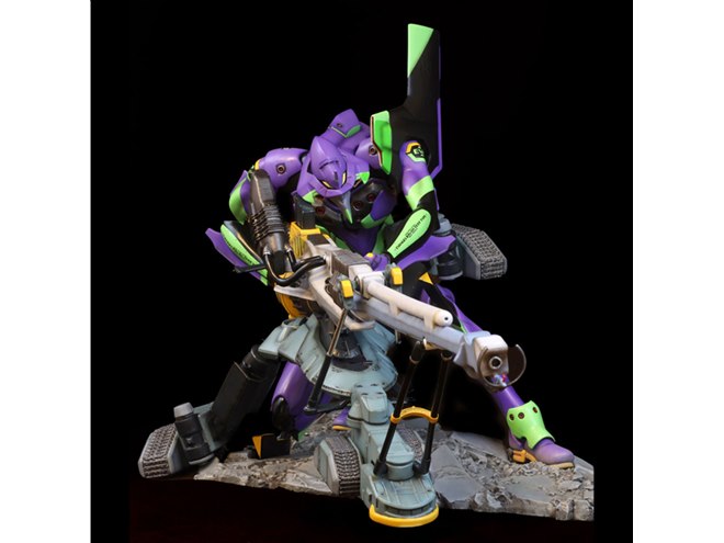 全長約800mmの「海洋堂 EVANGELION Movie Scene STATUE 新劇場版：序