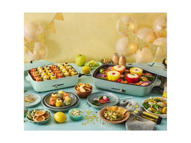 BRUNO、ホットプレート2機種に春夏限定カラー“爽やかなグリーン”を4/26