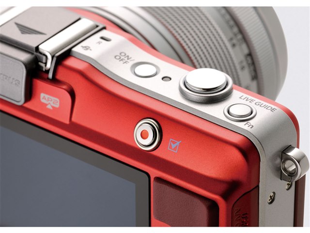 OLYMPUS PEN mini E-PM2 レンズキット [レッド]の製品画像 - 価格.com