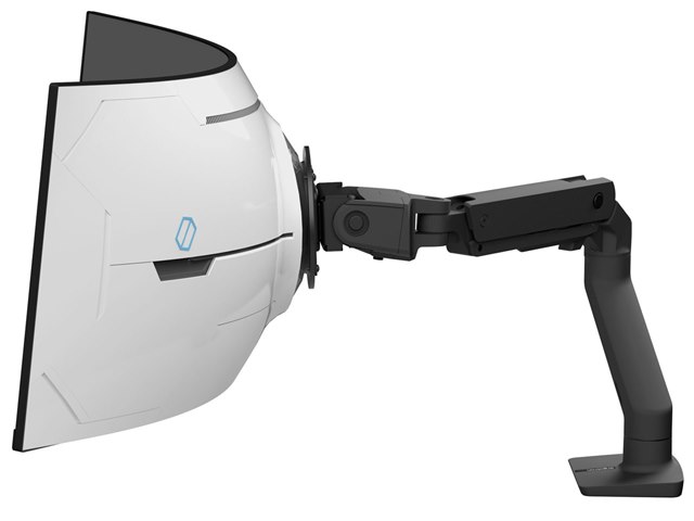 し*ん様 HDピボット付き HXデスクモニターアーム (マットブラック) し