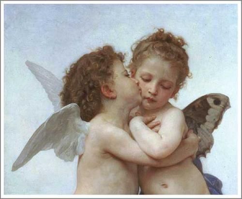 天使のキス アート作品 50x70cm 天使のキス アート作品 50x70cm 天使の