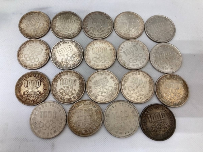 1964年 昭和39年 東京オリンピック 1000円銀貨 記念硬貨の買取は札幌市