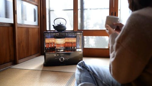 石油ストーブ ダブルクリーン ホワイト コンクリート10畳 木造7畳