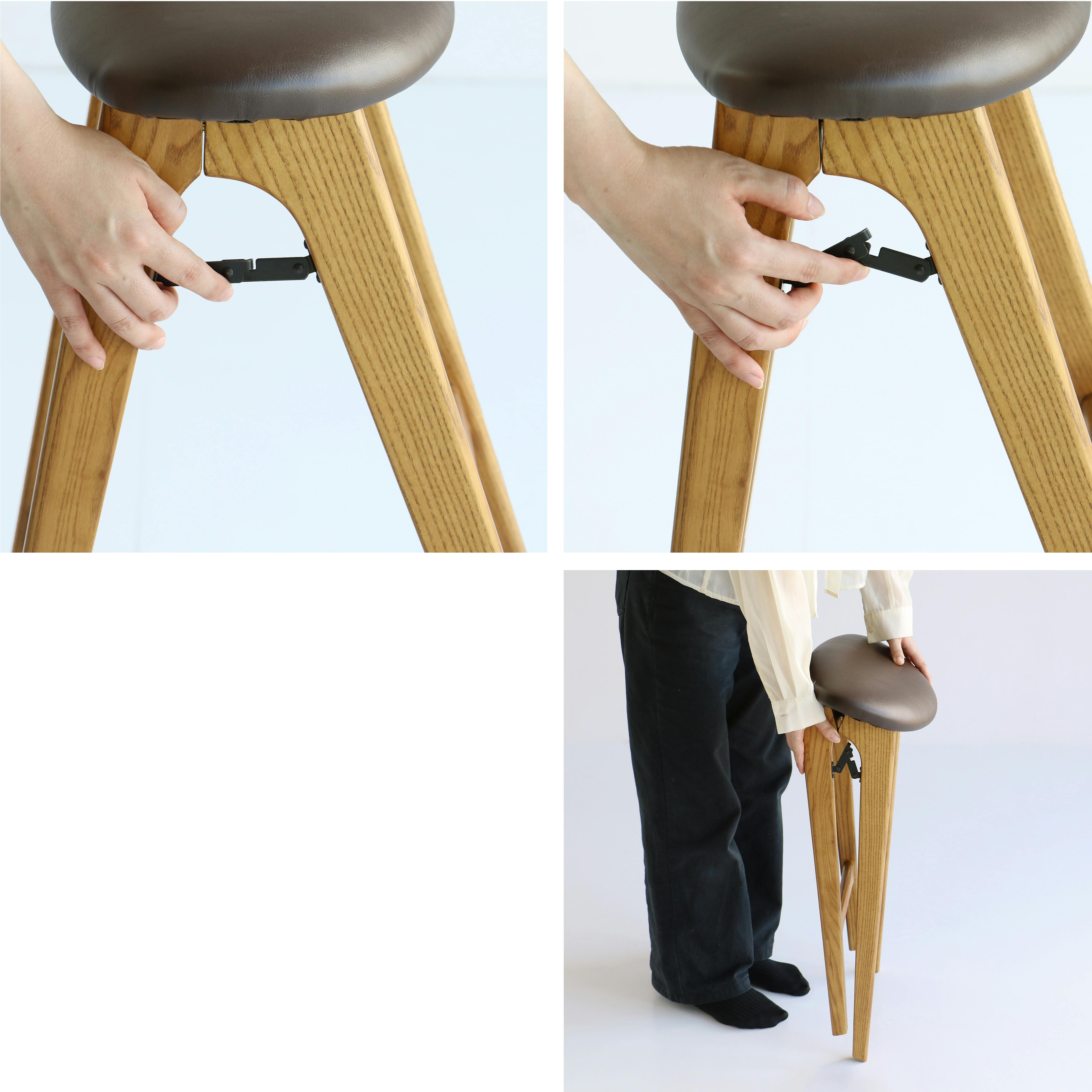 折りたためるチェア ヴィンテージ、カフェスタイルのインテリアに合う