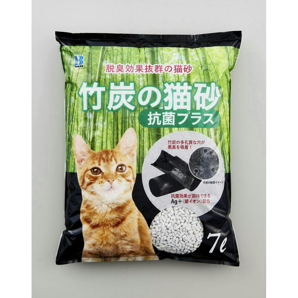 竹炭の猫砂 抗菌プラス7L 猫砂 抗菌 消臭 1311463001【別送品】 | 猫砂