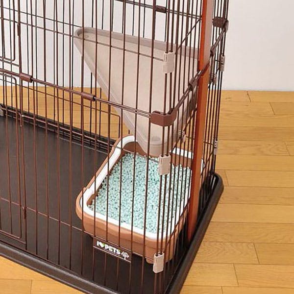 ウッドワンサークル キャット 2段タイプ 天井付き 通気性 ロック付き