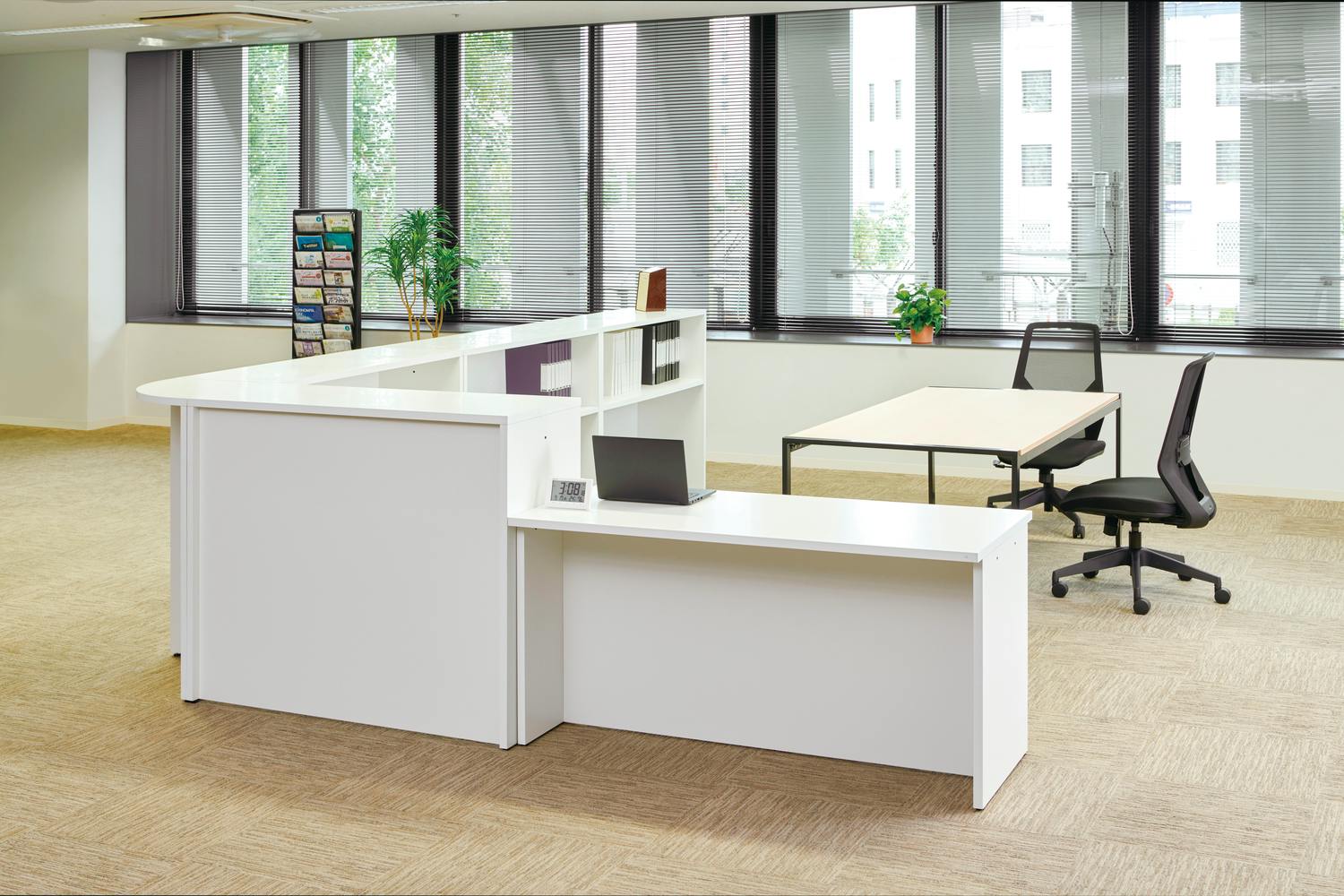 KOEKI 弘益 UTILITY LCT-1460(WH) ローカウンター ホワイト 140×60×70