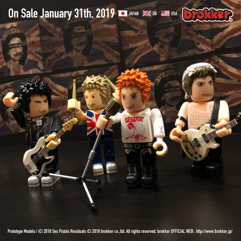 セックス・ピストルズがbrokkerフィギュアに！1/31(木)13時より世界