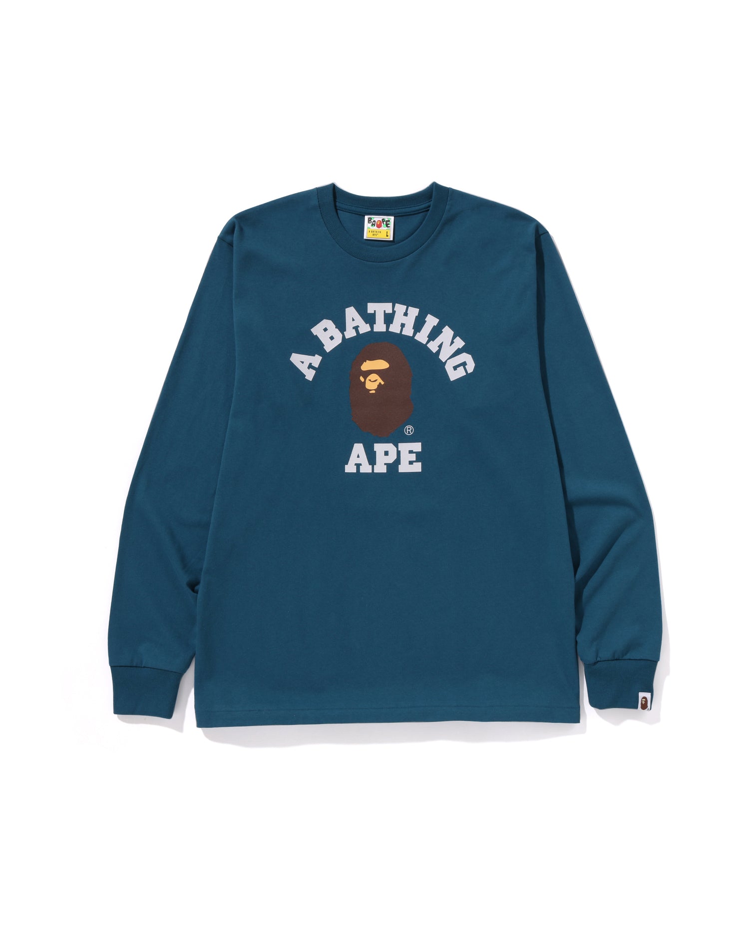 A BATHING APE® College Ls Tee | Bape official website – INT.BAPE.COM