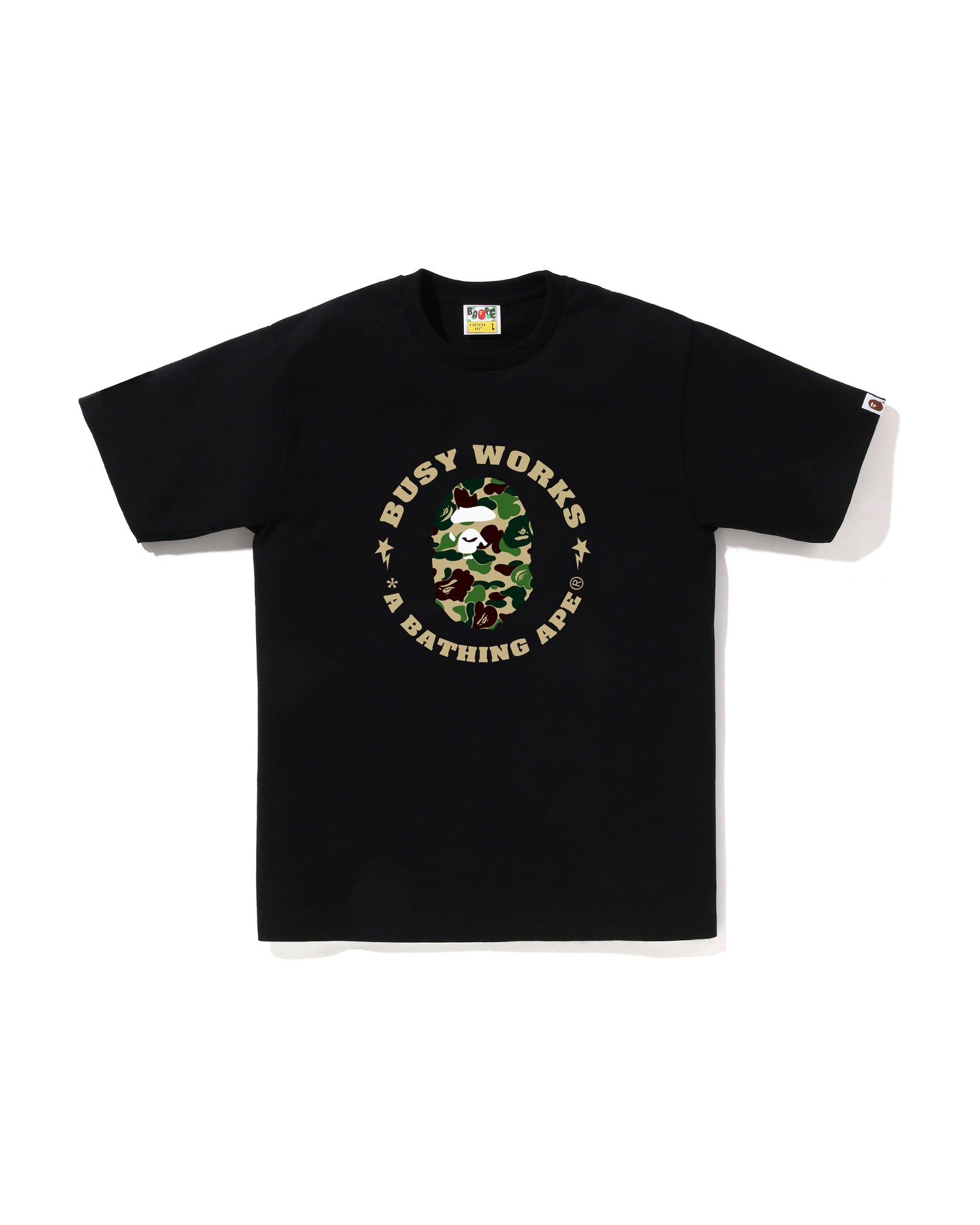 A BATHING APE® Abc Camo Busy Works STA Tee | Bape official website