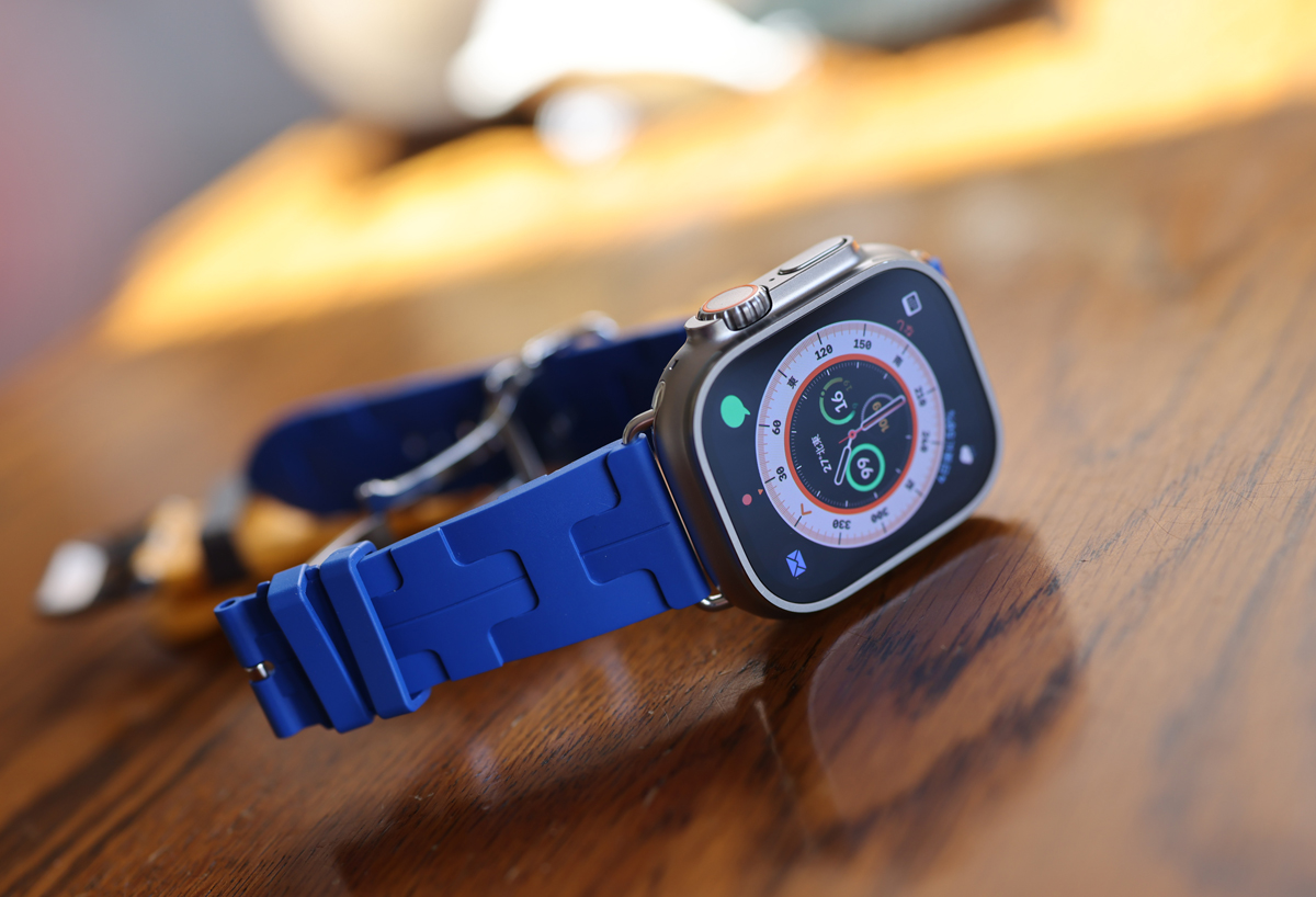 2595 美品 Apple Watch エルメス ブルーラン ドゥブルトゥール Apple
