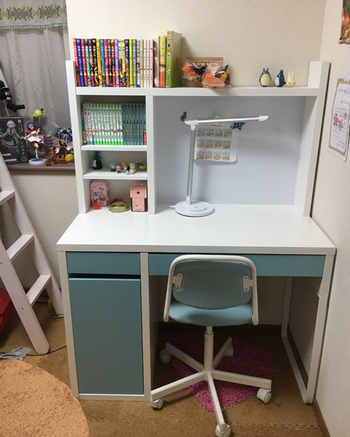 IKEA MICKE 学習机、パソコンデスク、テレワーク、ホワイト、組み立て