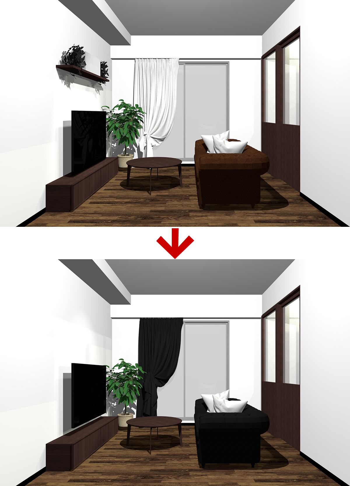 重厚感ぐぐ～んと上昇!ダークブラウン×ブラックインテリア42選