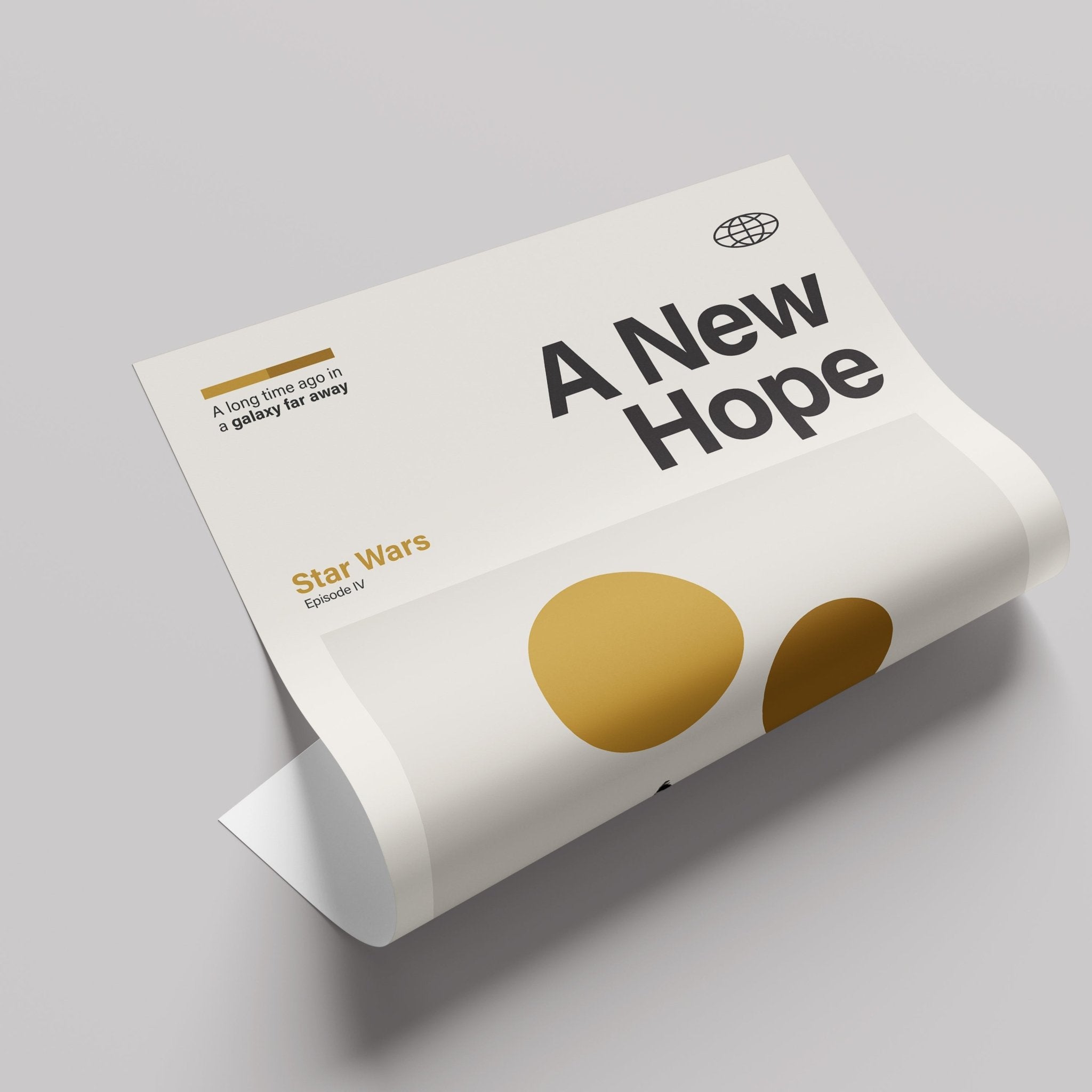 スター・ウォーズ エピソード4／新たなる希望」ミニマリストアート