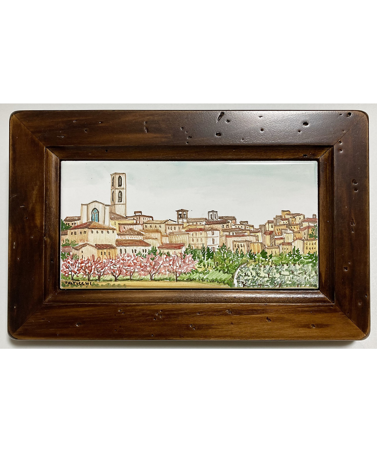 送料無料 18-19世紀手書き陶板「聖母マリア」 イタリア購入 【公式通販】