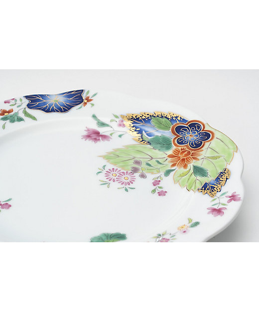 染錦絢爛草花絵 ケーキ皿 | 深川製磁/フカガワセイジ | 三越伊勢丹