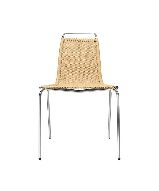 受注商品】PK1 ダイニングチェア ステンレススチール／ナチュラル