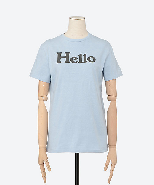 Tシャツ HELLO CREW NECK TEE DYED