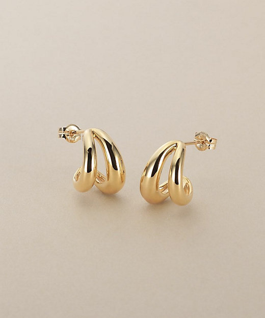 K10ダブルニュアンスフープ スタッドピアス（2002560646