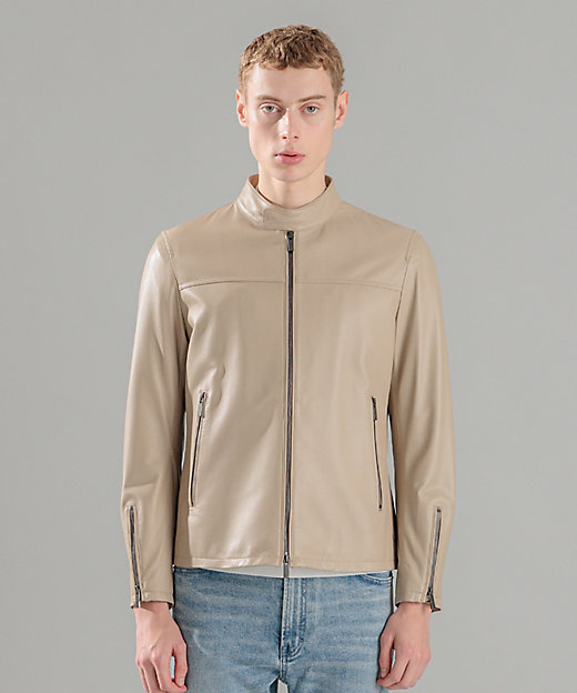 ライトラムナッパ レザー シングルライダース（LWJHGS0001