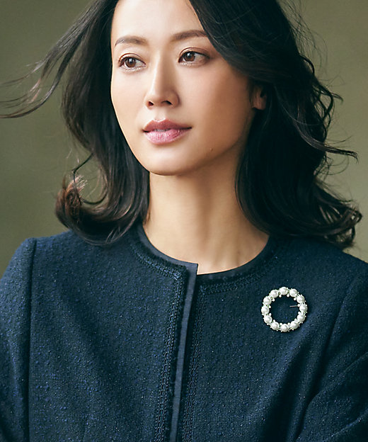 VERY3月号掲載】パールリング ブローチ（ZZ3DSS0005