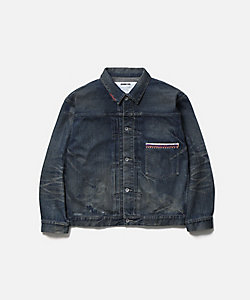 別注】DENIM×TOMORROWLAND ラムレザー シングル