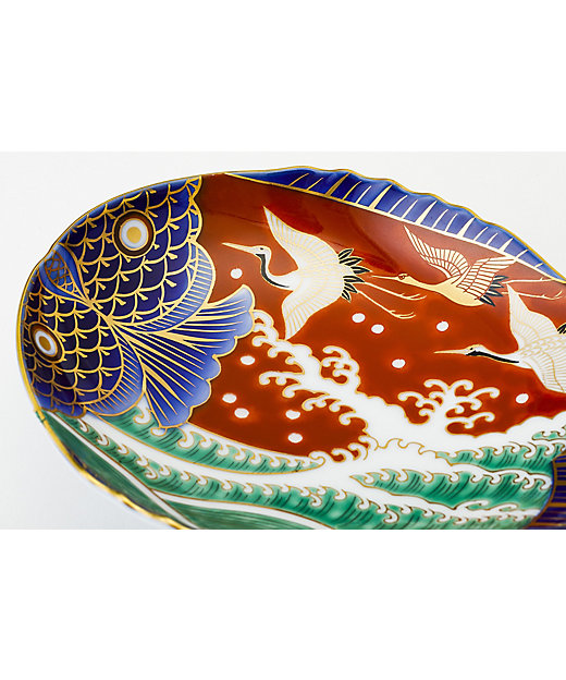 新品・未使用】ハンドメイド海外製 カラフルな魚と貝殻の皿 新品・未