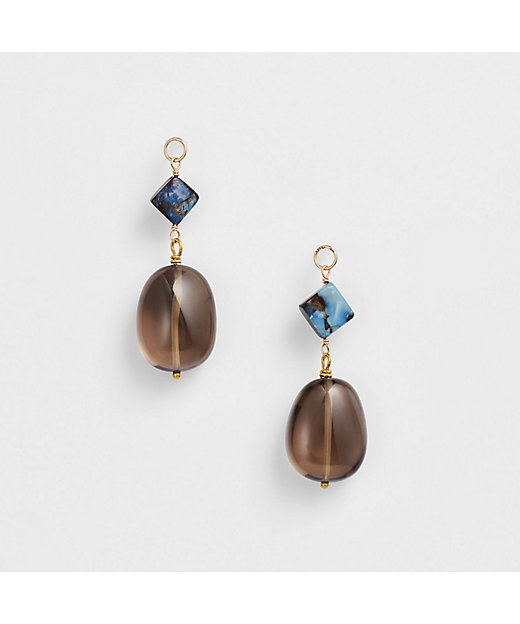 K10スモーキークォーツピアスチャーム | agete/アガット | 三越