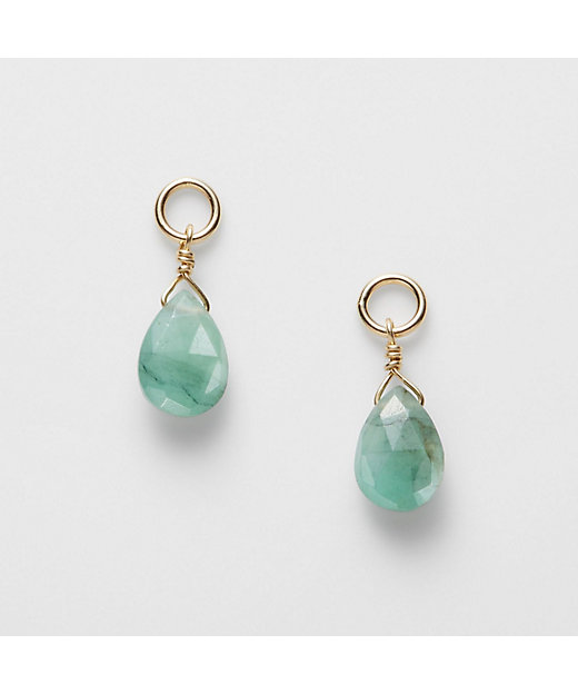 K10エメラルドピアスチャーム | agete/アガット | 三越伊勢丹