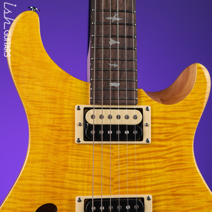 PRS SE Custom 22 Semi-Hollow Electric Guitar Santana Yellow – Ish