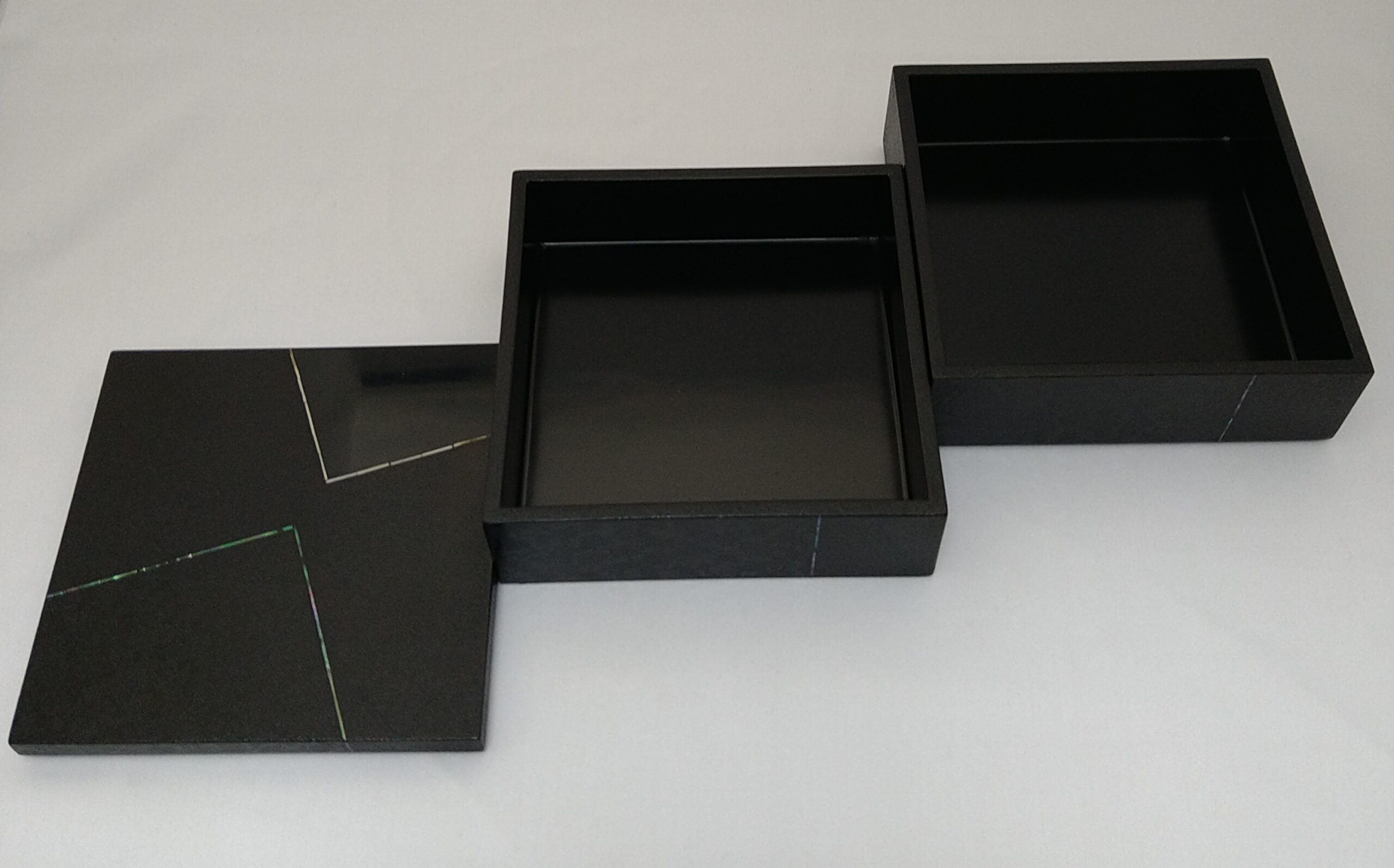 新品！河和田(越前)塗り二ッ重ね御重 河和田(かわだ越前)漆塗り 二重二