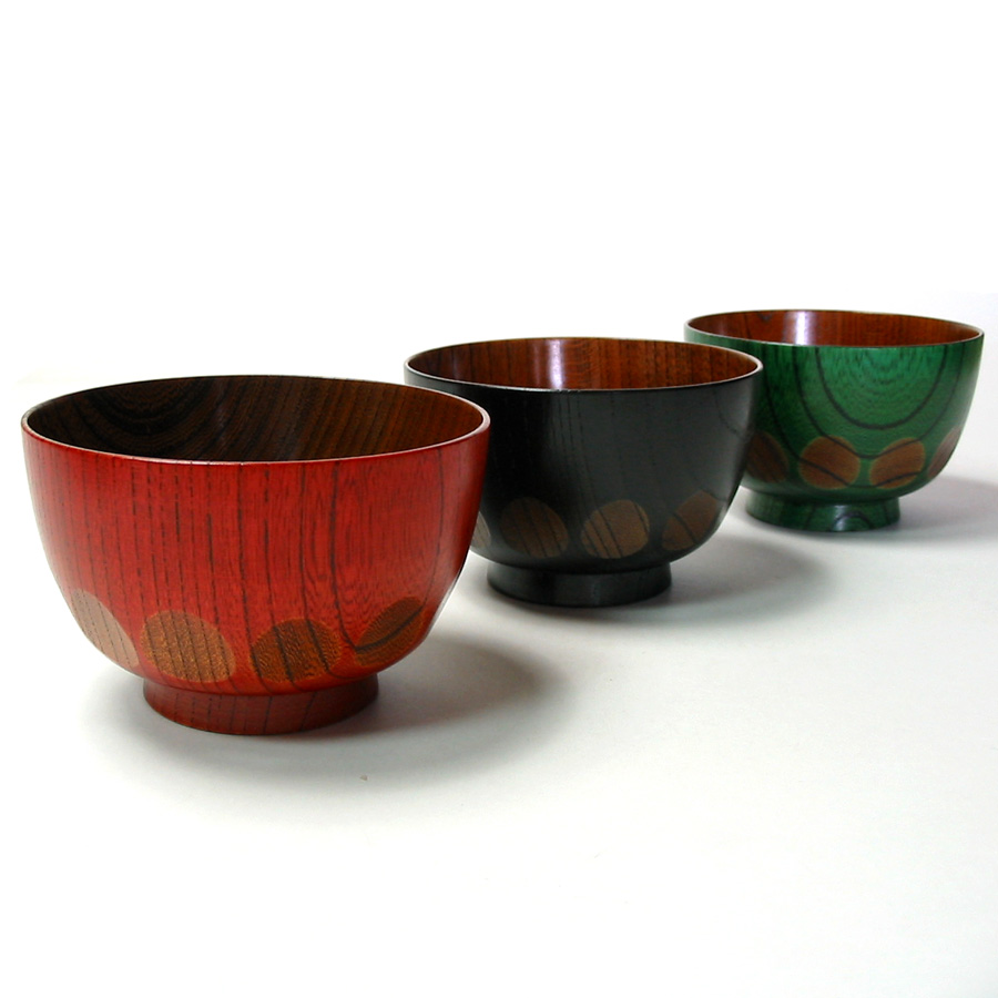 茶筒 欅 漆切子 黒/赤/緑 木製 漆塗り FC2-13/14/15 漆器の井助