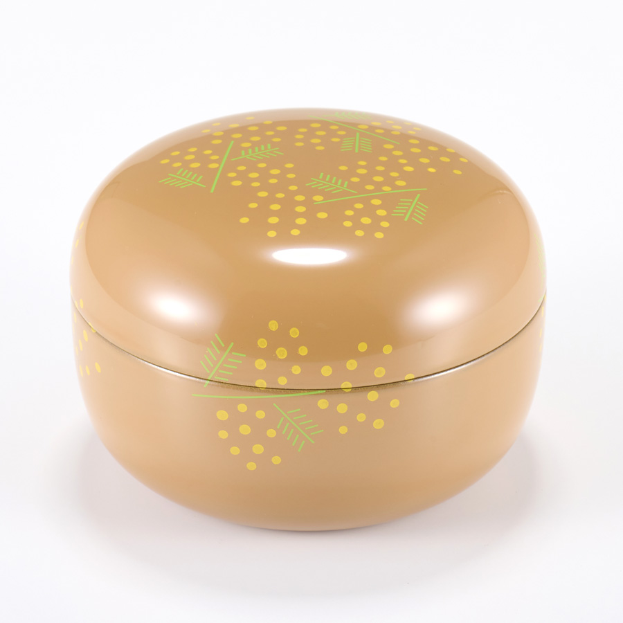 菓子器 黄金色 漆塗り 小物入れ 菓子器 黄金色 漆塗り 小物入れ