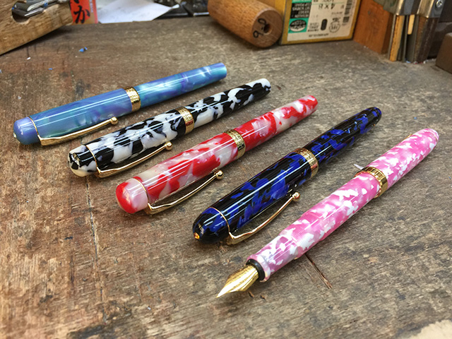 ハンドメイド ボールペン 大西製作所 手作り 空色 夏の空のような