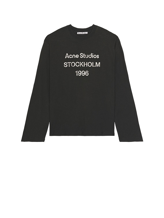 Acne Studios Edden Long Sleeve T-Shirt in Faded Black | FWRD