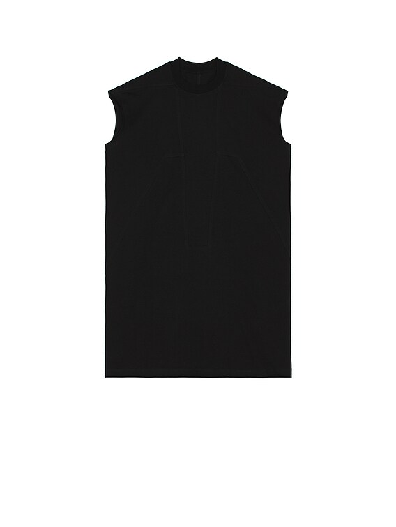 Rick Owens Splintered Tarp Tee in Black | FWRD